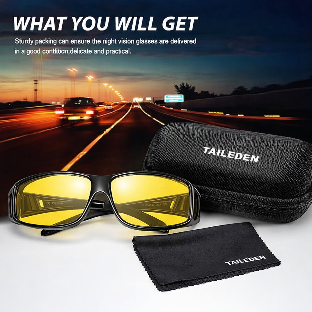 NightDrive HD Glasses — See Clearly. Drive Confidently. Own the Night.