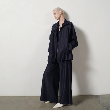 Casual Loose Drawstring Jacket for Women