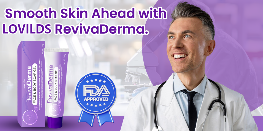 🔥LOVILDS® RevivaDerma Face & Body Scar Gel - Clinically proven to soften, flatten and fade surgical scars, acne marks, burns, keloids and trauma-related scars