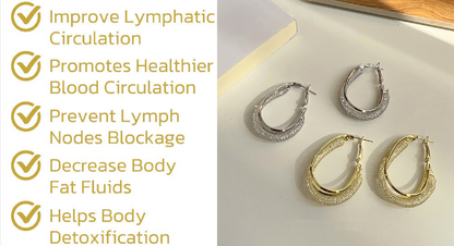 💎Lymphatic fashion Oval Earrings（Limited Time Discount 🔥 Last Day）