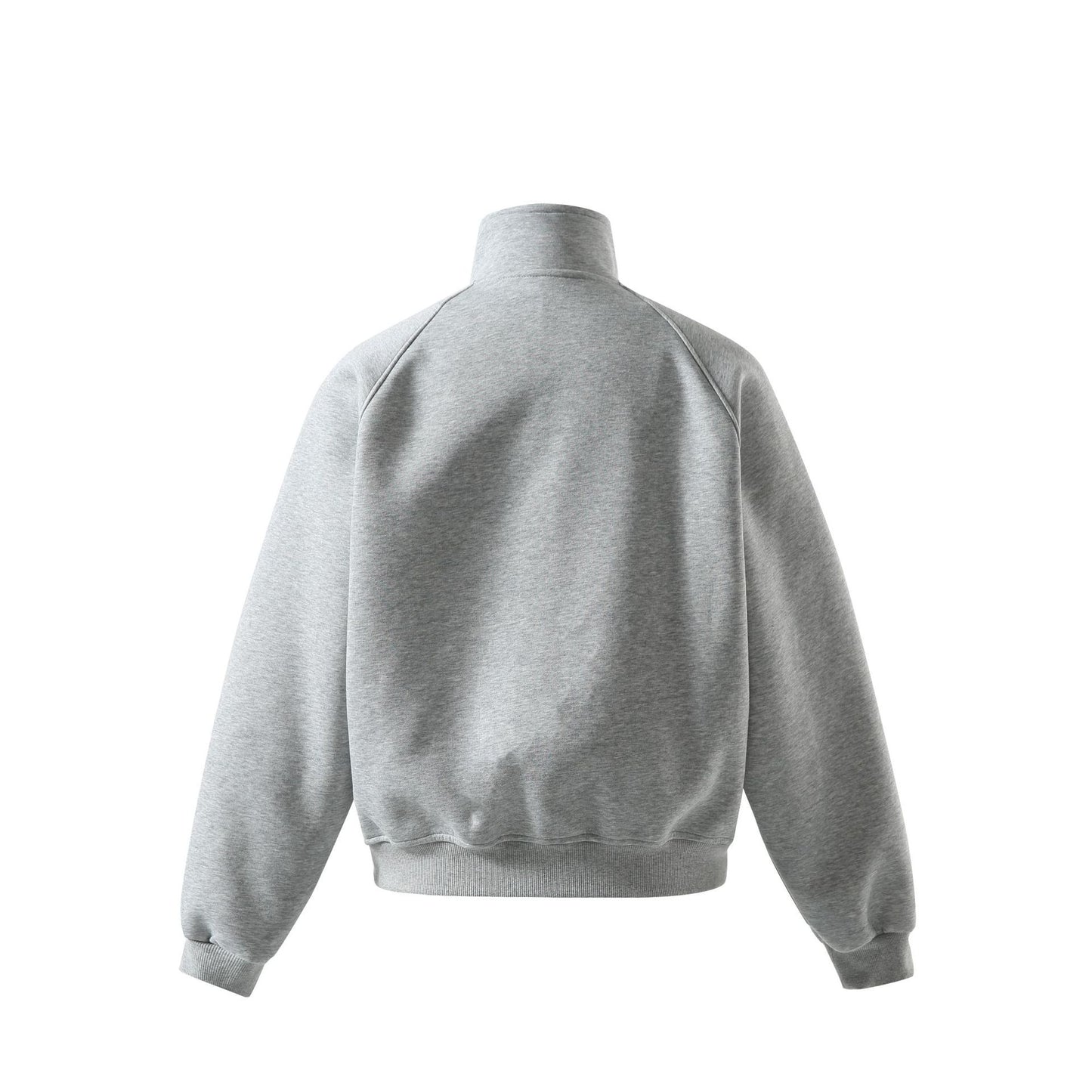 Pure Color Unique Three-Dimensional Deconstructed Loose Shoulder Wide Fit Stand Collar Jacket