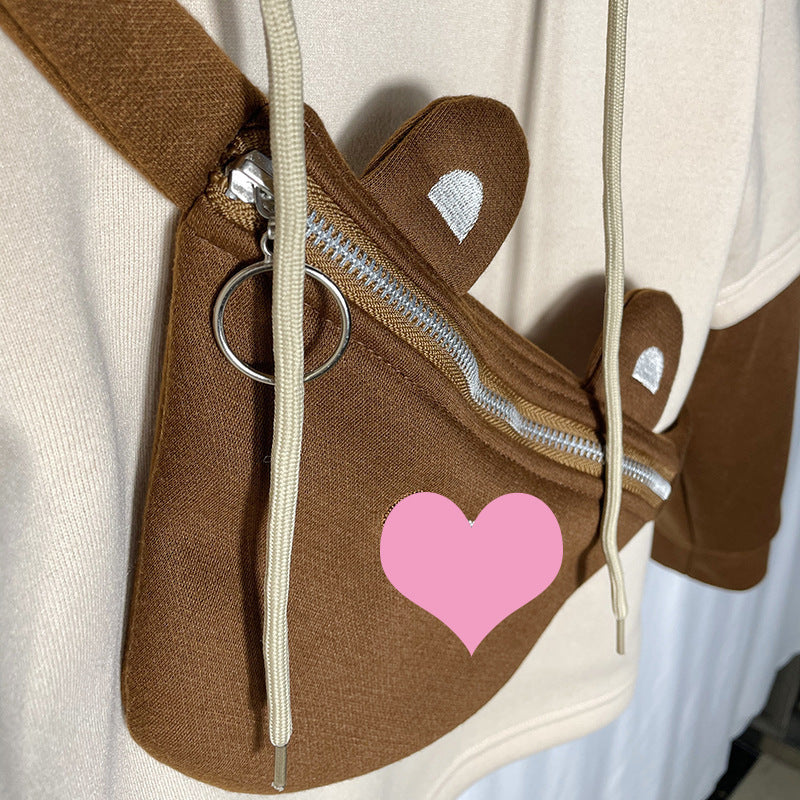 Fleece Hoodie for Men and Women, Style Student Loose Fit Casual Jacket