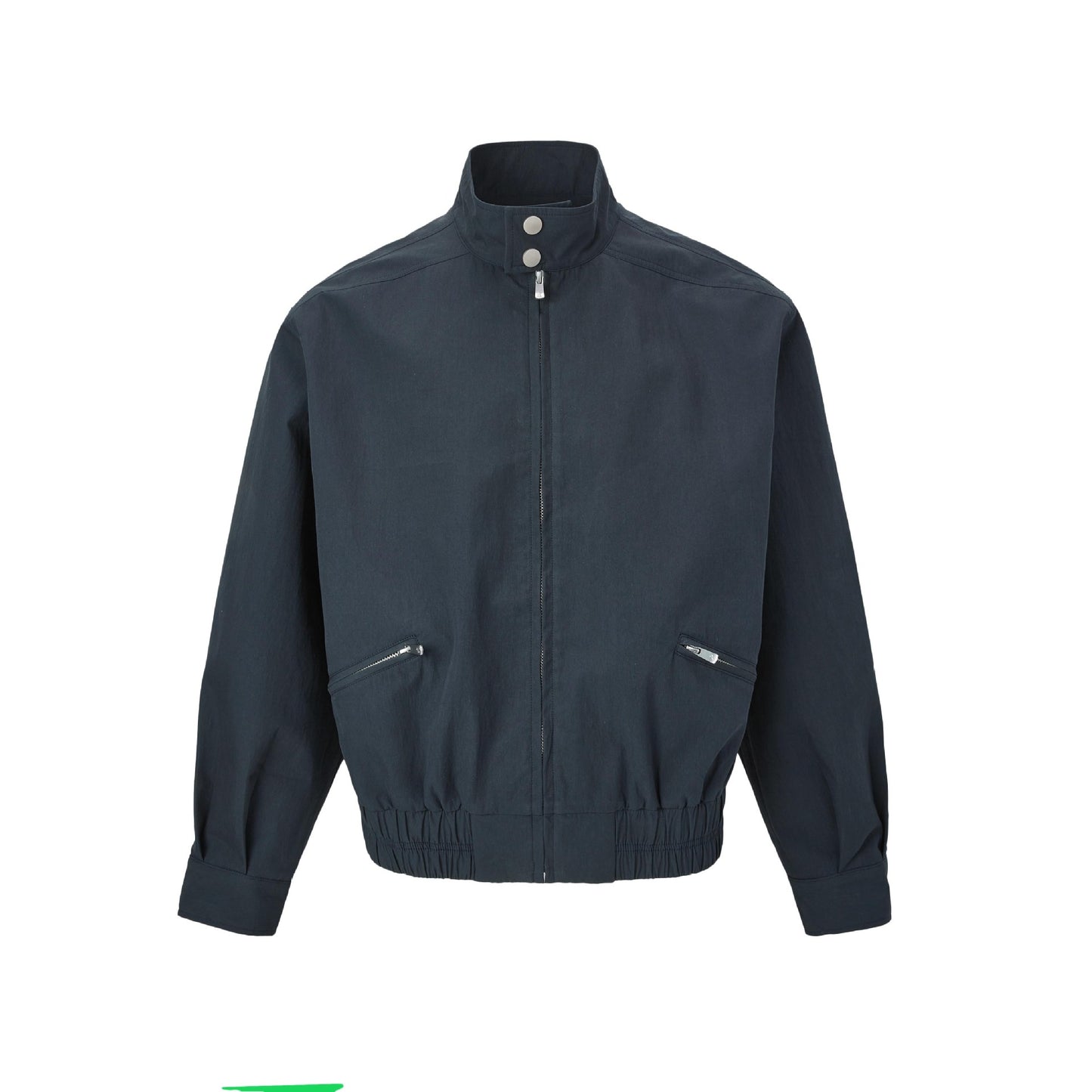 Vintage Harrington Jacket with Stand Collar Casual Short Wide Fit for Men and Women