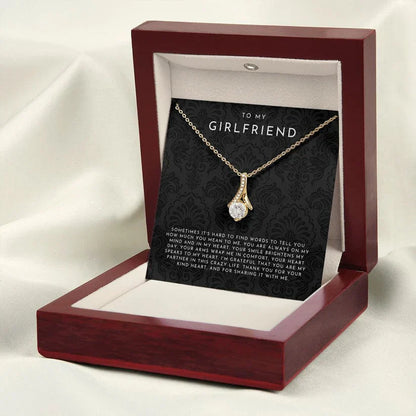 To My Girlfriend Necklace, Girlfriend Gift